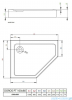 Radaway Doros PT E Compact brodzik pięciokątny lewy z obudową 90x80x11,5cm czarny SDRPTP9080-05-54SL